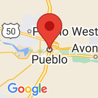 Map of Pueblo, CO US